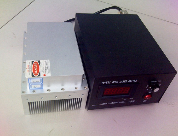 532nm 8W 녹색 레이저 모듈/Automatic refrigeration/고성능 녹색 DPSS 레이저